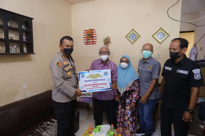 Kapolres Kota Madiun AKBP Dewa Putu Eka Darmawan di ruah Santoso